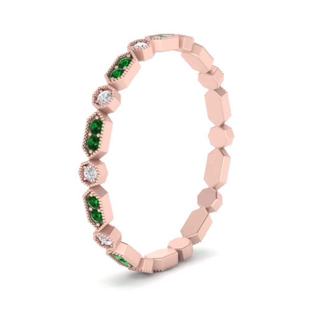 art-deco-thin-stacking-diamond-eternity-band-with-emerald-in-rose-gold-FDEWB2139GEMGRANGLE3-NL-RG.jpg