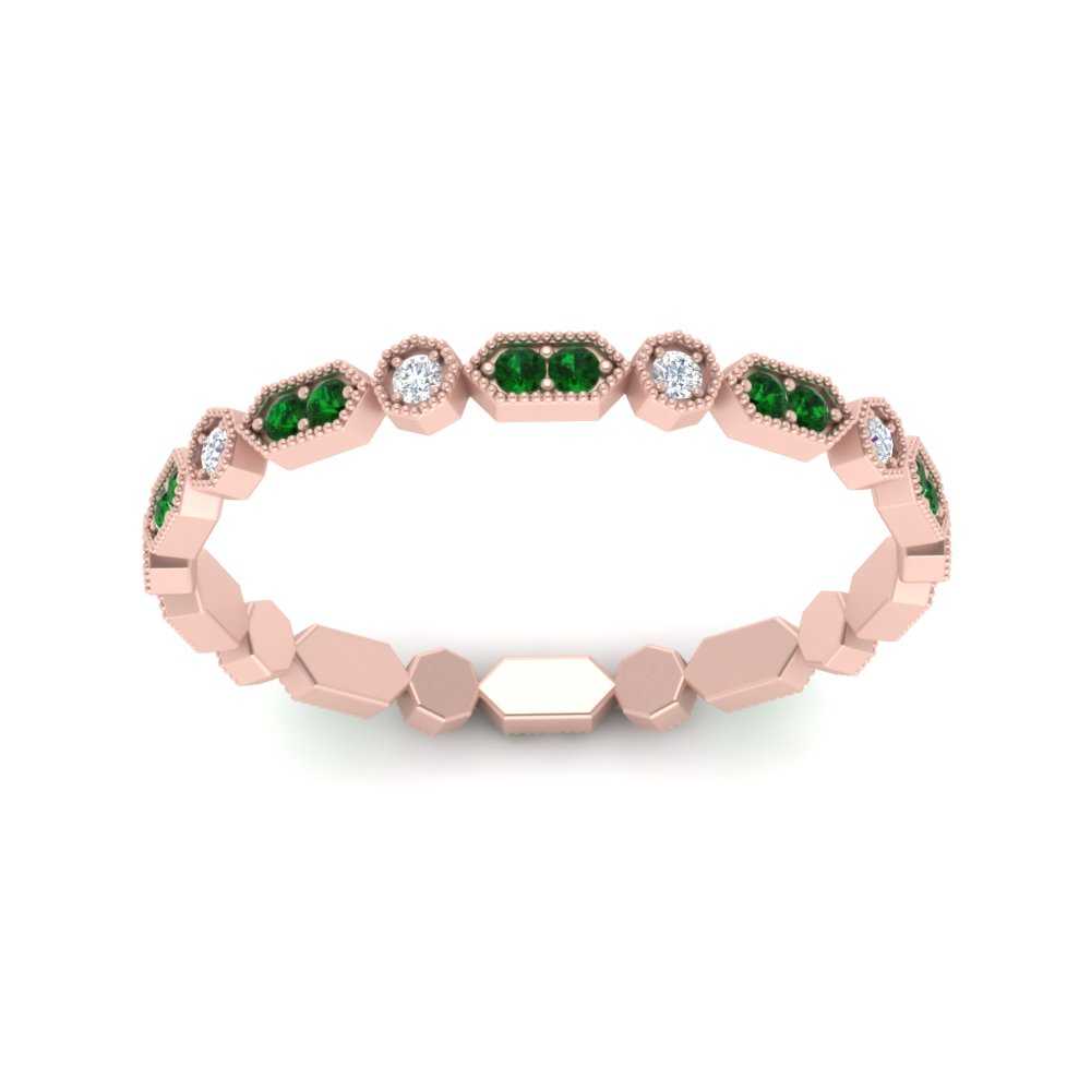 art-deco-thin-stacking-diamond-eternity-band-with-emerald-in-rose-gold-FDEWB2139GEMGRANGLE3-NL-RG.jpg