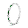 Load image into Gallery viewer, art-deco-thin-stacking-diamond-eternity-band-with-emerald-in-white-gold-FDEWB2139GEMGRANGLE3-NL-WG.jpg