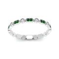 Thumbnail 63 - art-deco-thin-stacking-diamond-eternity-band-with-emerald-in-white-gold-FDEWB2139GEMGRANGLE3-NL-WG.jpg