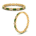 Thumbnail 98 - art-deco-thin-stacking-diamond-eternity-band-with-emerald-in-yellow-gold-FDEWB2139GEMGRANGLE3-NL-YG.jpg
