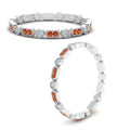 Thumbnail 58 - art-deco-thin-stacking-diamond-eternity-band-with-orange-sapphire-in-white-gold-FDEWB2139GSAORANGLE3-NL-WG.jpg