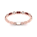 Thumbnail 35 - art-deco-thin-stacking-diamond-eternity-band-with-ruby-in-rose-gold-FDEWB2139GRUDRANGLE3-NL-RG.jpg
