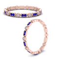 Thumbnail 14 - art-deco-thin-stacking-diamond-eternity-band-with-sapphire-in-rose-gold-FDEWB2139GSABLANGLE3-NL-RG.jpg