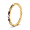 Load image into Gallery viewer, art-deco-thin-stacking-diamond-eternity-band-with-sapphire-in-yellow-gold-FDEWB2139GSABLANGLE3-NL-YG.jpg