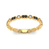 Load image into Gallery viewer, art-deco-thin-stacking-eternity-band-with-black-diamond-in-yellow-gold-FDEWB2139GBLACKANGLE3-NL-YG.jpg