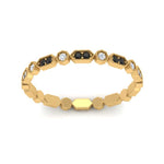 Load image into Gallery viewer, art-deco-thin-stacking-eternity-band-with-black-diamond-in-yellow-gold-FDEWB2139GBLACKANGLE3-NL-YG.jpg

