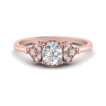 Load image into Gallery viewer, Art Deco Vintage Round Cut Engagement Ring
