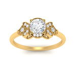 Load image into Gallery viewer, Art Deco Vintage Round Cut Engagement Ring
