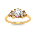 Load image into Gallery viewer, Art Deco Vintage Round Cut Engagement Ring
