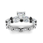 Load image into Gallery viewer, asscher-black-diamond-floating-marquise-accent-ring-with-eternity-wedding-band-in-white-gold-FDEWB9398ASGBLACKANGLE5-NL-WG.jpg?v=1758801984
