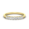 Load image into Gallery viewer, asscher-cut-0.5-ct-seven-stone-wedding-band-in-yellow-gold-fdwb8008assleep-0.50ct-nl-yg.jpg?v=1773812581