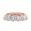Load image into Gallery viewer, asscher-cut-2.50-carat-five-stone-diamond-band-in-rose-gold-fdwb8008assleep-2.50ct-nl-rg.jpg?v=1773749068