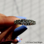 Load image into Gallery viewer, asscher-cut-3-carat-eternity-diamond-wedding-band-in-white-gold-FDEWB8321A2-AS-3.00CT
