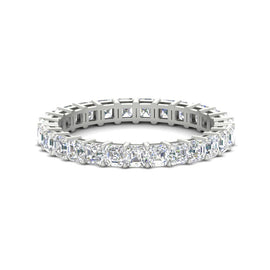 Asscher Cut Full Eternity Diamond Band