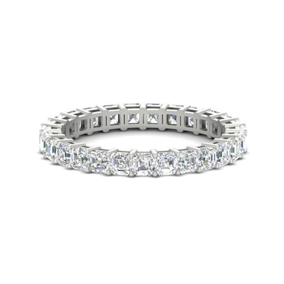 Asscher Cut Full Eternity Diamond Band