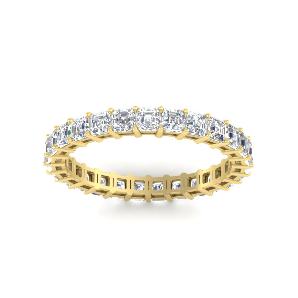 asscher-cut-3-carat-eternity-diamond-wedding-band-in-yellow-gold-FDEWB8321ASANGLE5-3.00CT-NL-YG