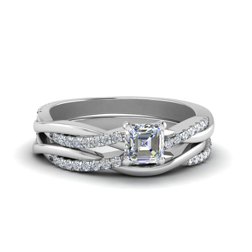 asscher-cut-Infinity-twist-diamond-matching-bridal-set-in-950-Platinum-FD8253AS-NL-WG