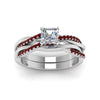 Load image into Gallery viewer, asscher-cut-Infinity-twist-diamond-matching-bridal-set-with-ruby-in-950-Platinum-FD8253ASGRUDR-NL-WG