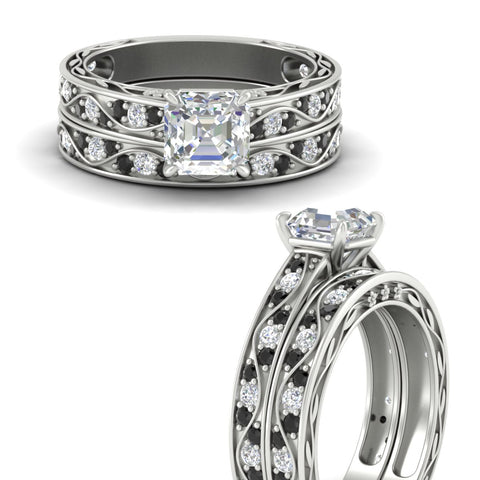 asscher-cut-antique-filigree-black-diamond-bridal-ring-set-in-white-gold-fdens3543asgblackangle3-nl-wg.jpg