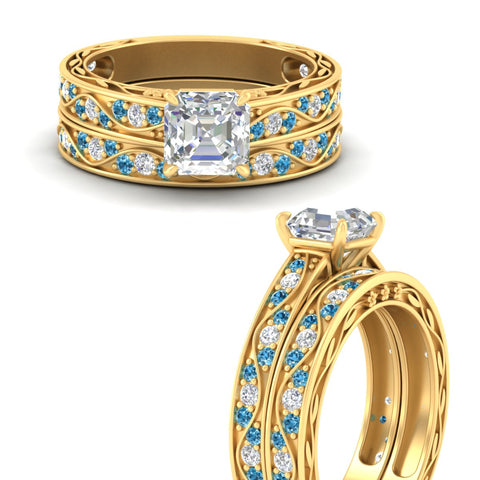 asscher-cut-antique-filigree-blue-topaz-bridal-ring-set-in-yellow-gold-fdens3543asgicbltoangle3-nl-yg.jpg