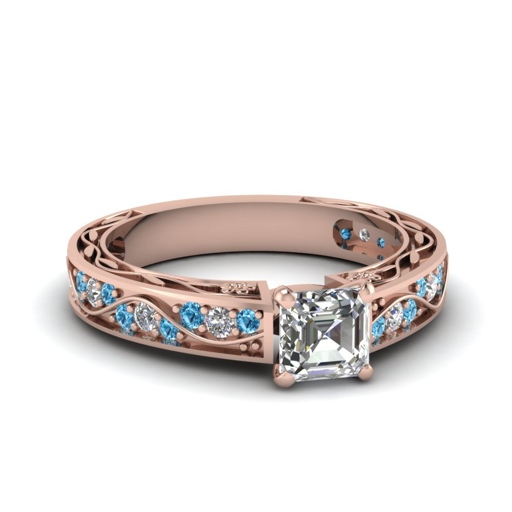 asscher-cut-antique-filigree-diamond-ring-with-ice-blue-topaz-in-14K-rose-gold-FDENS3543ASRGICBLTO-NL-RG_a715fec1-cce6-43a1-9761-0f9cedef1418