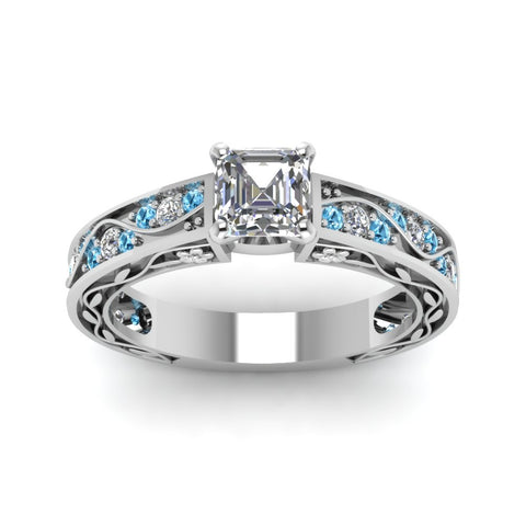 asscher-cut-antique-filigree-diamond-ring-with-ice-blue-topaz-in-14K-white-gold-FDENS3543ASRGICBLTOANGLE5-NL-WG_565048c7-cbd2-4f86-88c0-2a742b70981d