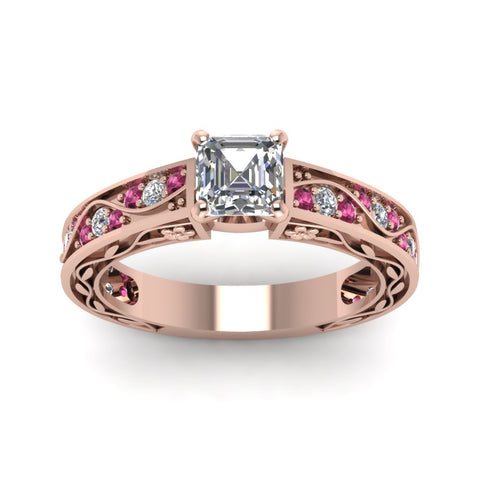 asscher-cut-antique-filigree-diamond-ring-with-pink-sapphire-in-14K-rose-gold-FDENS3543ASRGSADRPIANGLE5-NL-RG_442ee569-e536-478f-96f5-e923da882a28