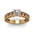 Thumbnail 70 - asscher-cut-antique-filigree-diamond-ring-with-ruby-in-14K-yellow-gold-FDENS3543ASRGRUDRANGLE5-NL-YG_cd0d3702-d234-48af-b6c6-36a311442eea