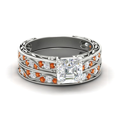 asscher-cut-antique-filigree-orange-sapphire-bridal-ring-set-in-white-gold-fdens3543asgsaorsleep-nl-wg.jpg