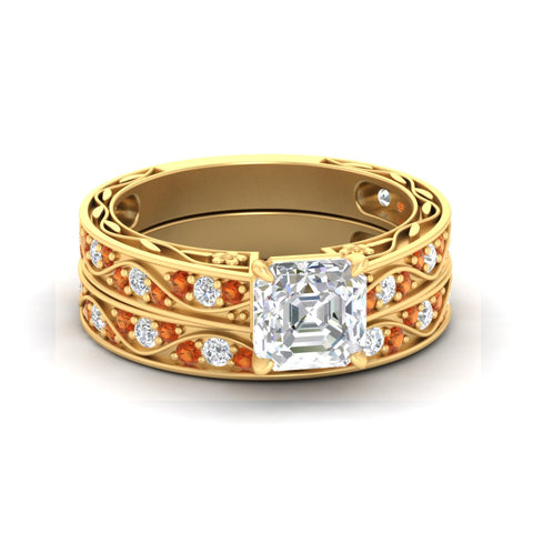asscher-cut-antique-filigree-orange-sapphire-bridal-ring-set-in-yellow-gold-fdens3543asgsaorsleep-nl-yg.jpg