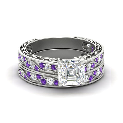 asscher-cut-antique-filigree-puprle-topaz-bridal-ring-set-in-white-gold-fdens3543asgvitosleep-nl-wg.jpg