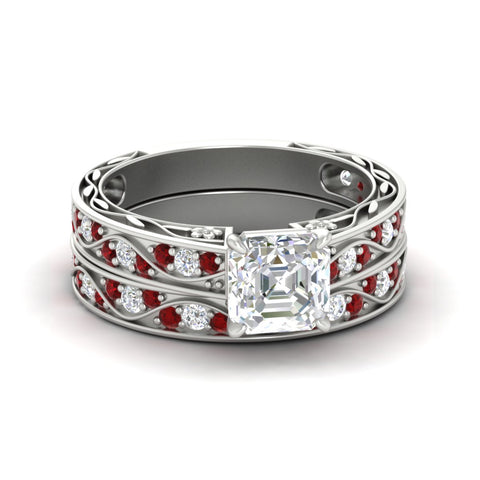 asscher-cut-antique-filigree-ruby-bridal-ring-set-in-white-gold-fdens3543asgrudrsleep-nl-wg.jpg