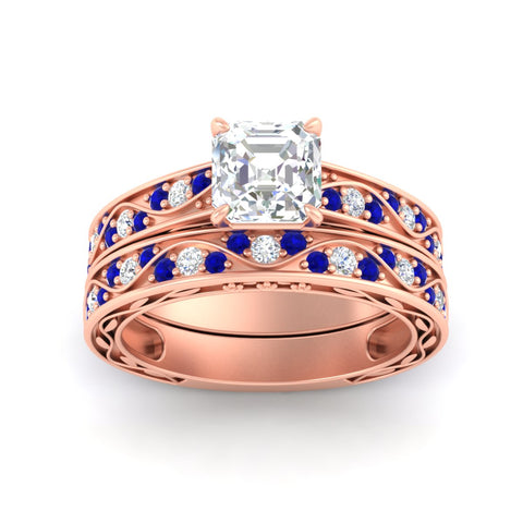asscher-cut-antique-filigree-sapphire-bridal-ring-set-in-rose-gold-fdens3543asgsablangle5-nl-rg.jpg
