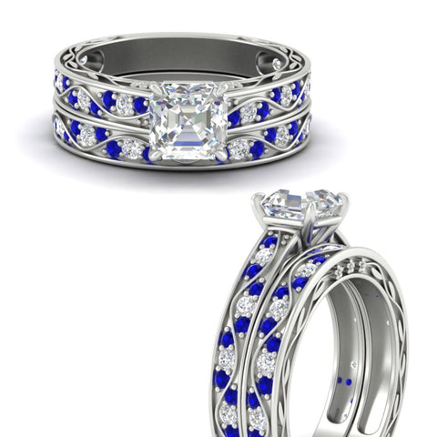 asscher-cut-antique-filigree-sapphire-bridal-ring-set-in-white-gold-fdens3543asgsablangle3-nl-wg.jpg