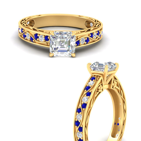 asscher-cut-antique-filigree-sapphire-engagement-ring-in-yellow-gold-fdens3543asrgsablangle3-nl-yg.jpg