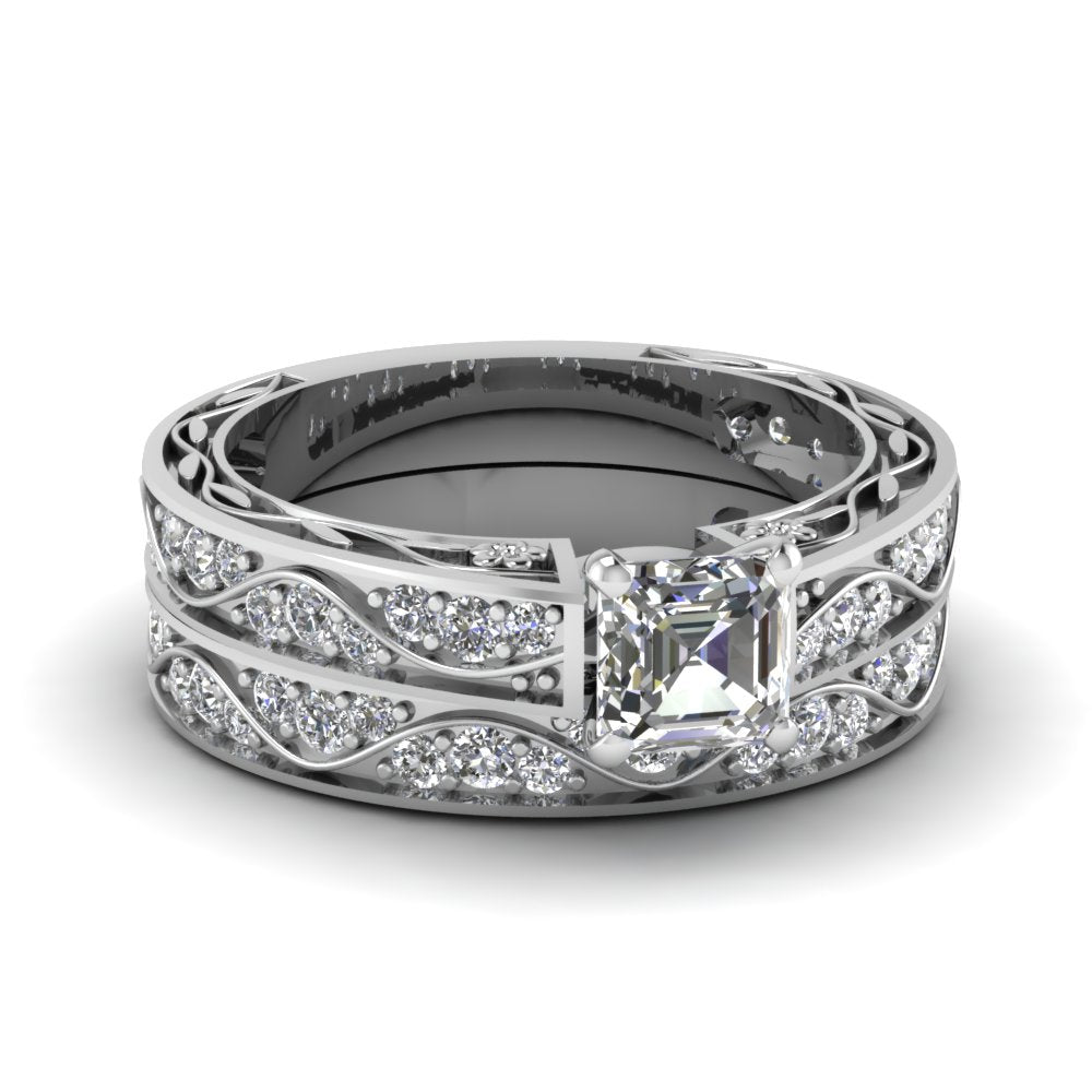 asscher-cut-antique-filigree-wedding-ring-set-in-white-gold-FDENS3543AS-NL-WG