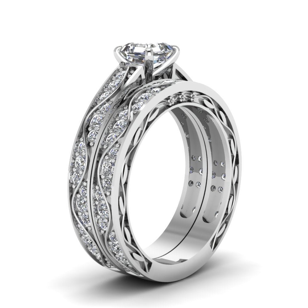 asscher-cut-antique-filigree-wedding-ring-set-in-white-gold-FDENS3543ASANGLE2-NL-WG