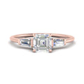 Thumbnail 1 - asscher-cut-bar-baguette-3-stone-diamond-engagement-ring-in-rose-gold-FDENS100ASR-NL-RG