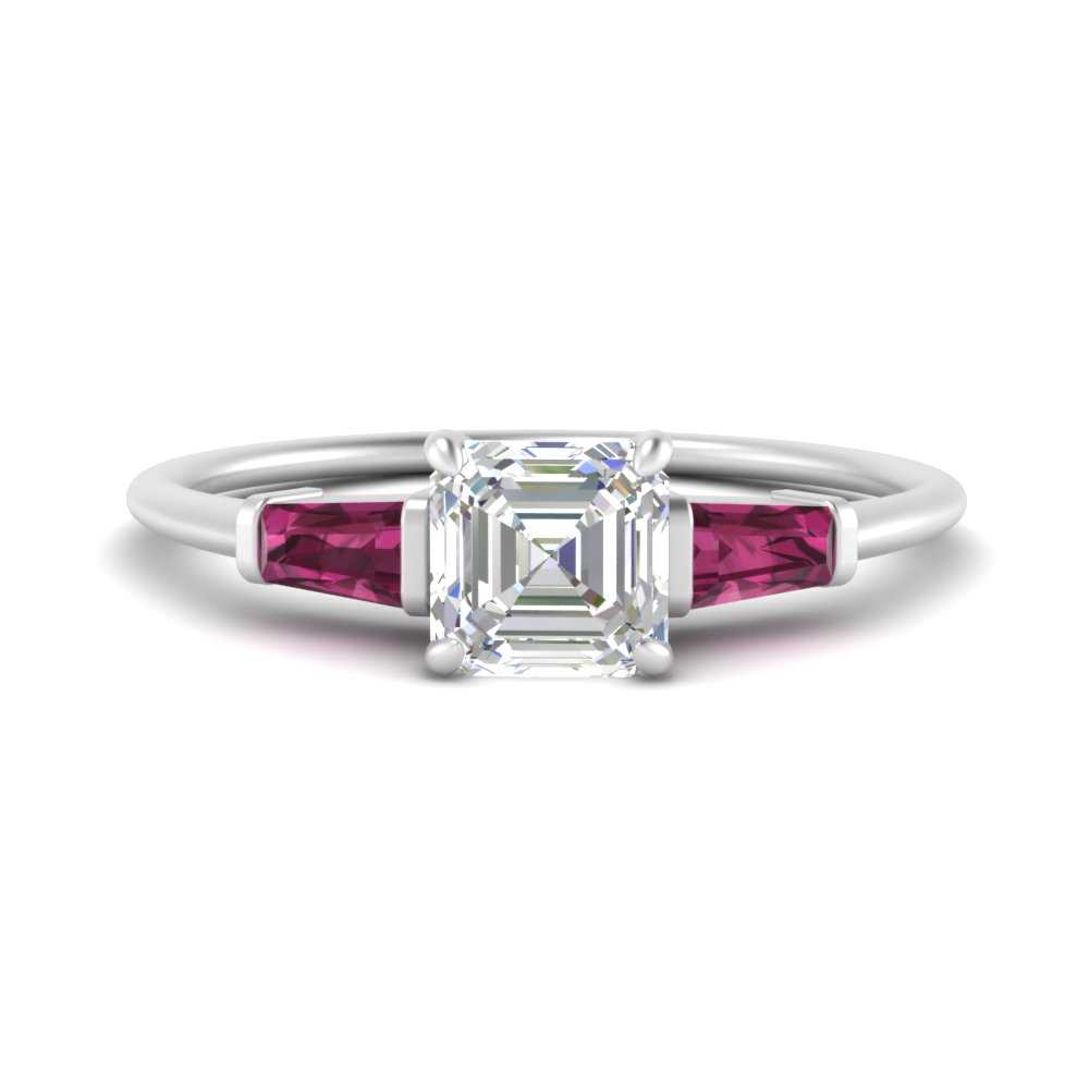 asscher-cut-bar-baguette-3-stone-pink-sapphire-engagement-ring-in-FDENS100ASRGSADRPI-NL-WG