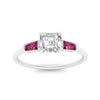 Load image into Gallery viewer, asscher-cut-bar-baguette-3-stone-pink-sapphire-engagement-ring-in-white-gold-FDENS100ASRGSADRPIANGLE5-NL-WG