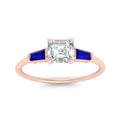 Thumbnail 5 - asscher-cut-bar-baguette-3-stone-sapphire-engagement-ring-in-rose-gold-FDENS100ASRGSABLANGLE5-NL-RG
