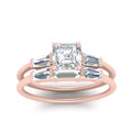 Thumbnail 2 - asscher-cut-bar-set-diamond-ring-with-matching-3-baguette-wedding-band-in-rose-gold-FDENS100ASANGLE5-NL-RG