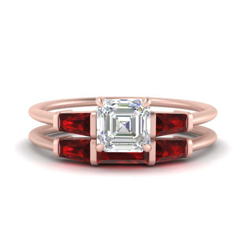 asscher-cut-bar-set-ruby-ring-with-matching-3-baguette-wedding-band-in-rose-gold-FDENS100ASGRUDR-NL-RG