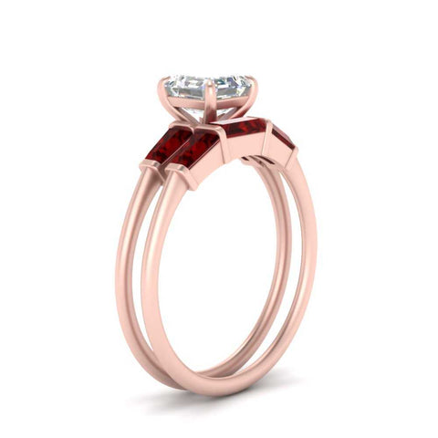 asscher-cut-bar-set-ruby-ring-with-matching-3-baguette-wedding-band-in-rose-gold-FDENS100ASGRUDRANGLE2-NL-RG