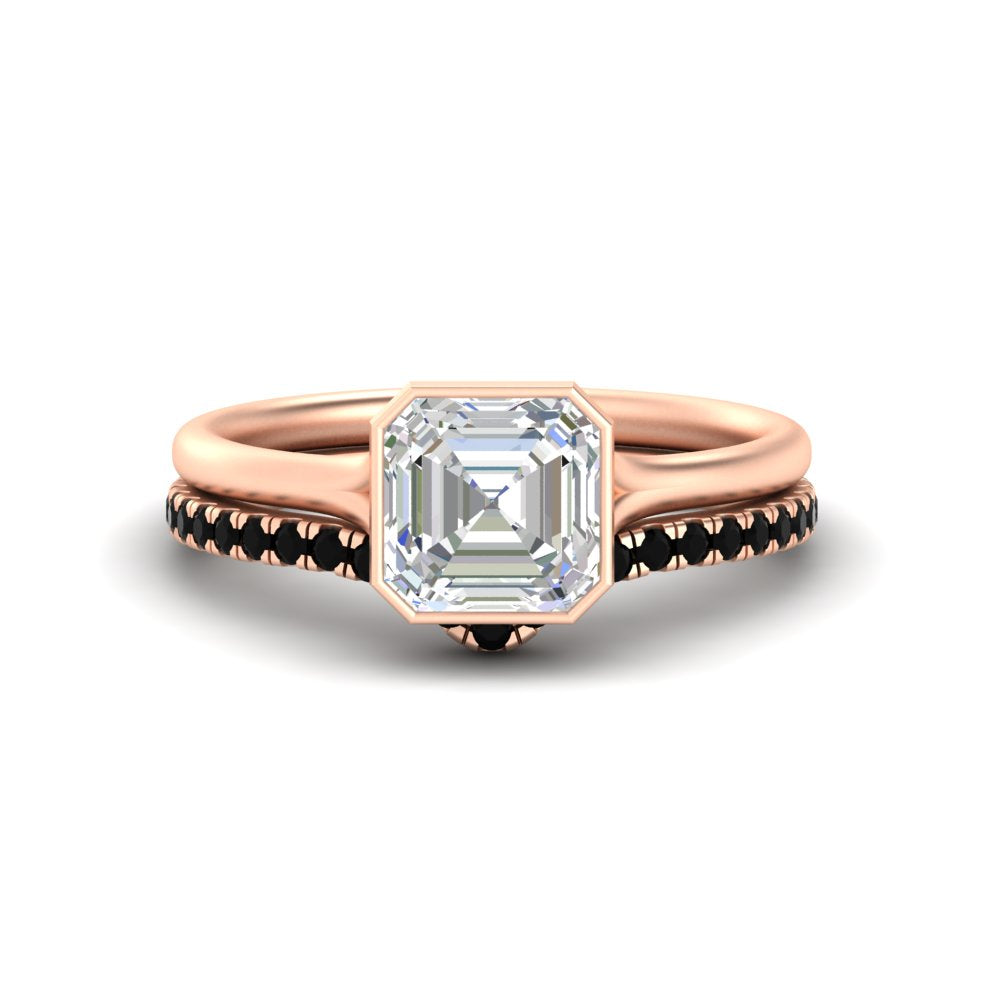 asscher-cut-bezel-solitaire-ring-with-black-diamond-band-in-rose-gold-FD11229ASGBLACK-NL-RG.jpg?v=1758702913
