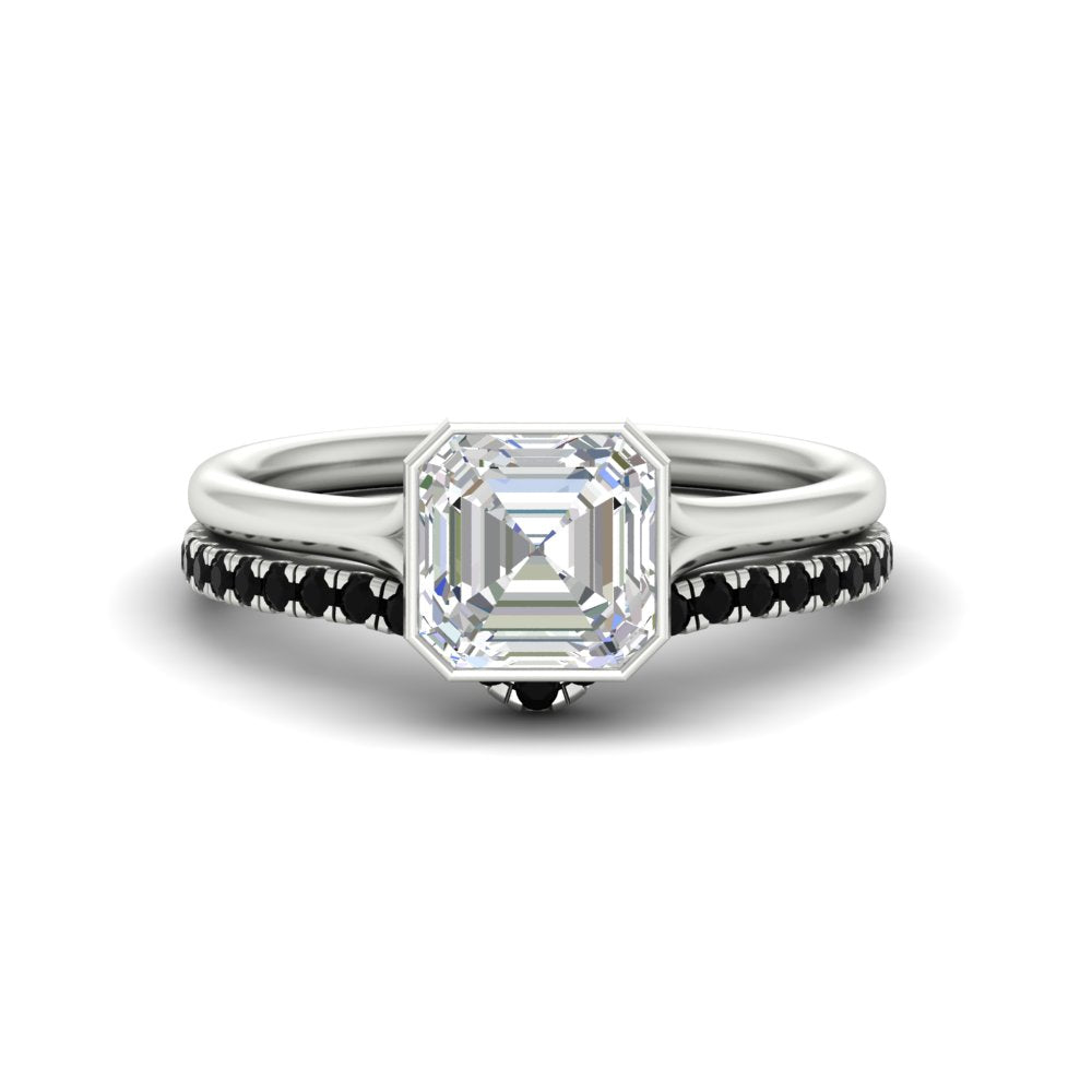 asscher-cut-bezel-solitaire-ring-with-black-diamond-band-in-white-gold-FD11229ASGBLACK-NL-WG.jpg?v=1758702913