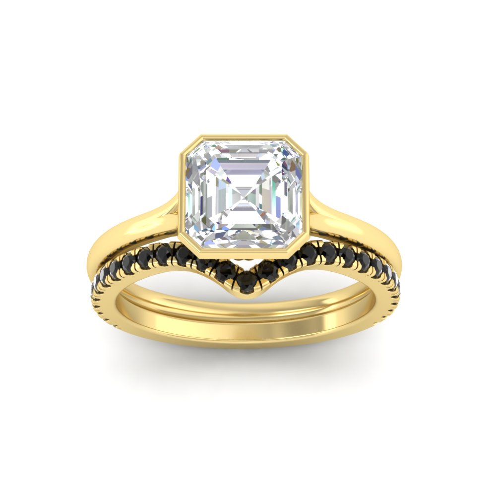 asscher-cut-bezel-solitaire-ring-with-black-diamond-band-in-yellow-gold-FD11229ASGBLACKANGLE5-NL-YG.jpg?v=1758702913