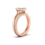 Load image into Gallery viewer, asscher-cut-bezel-solitaire-ring-with-diamond-band-in-rose-gold-FD11229ASANGLE2-NL-RG.jpg?v=1758702913
