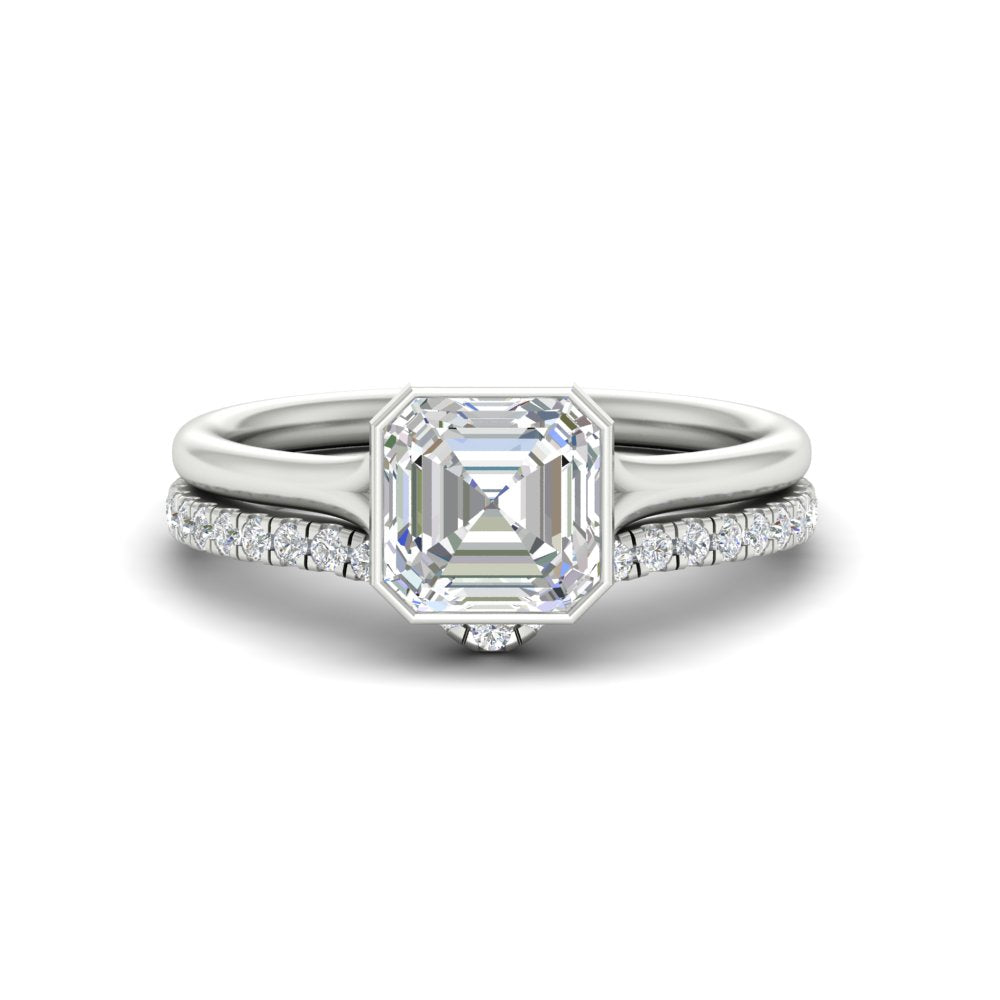 asscher-cut-bezel-solitaire-ring-with-diamond-band-in-white-gold-FD11229AS-NL-WG.jpg?v=1758702913